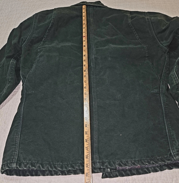 Carhartt M Large Green Chore Coat 2004 Vintage Blanket Lined Barn Coat Unisex - Picture 4 of 9